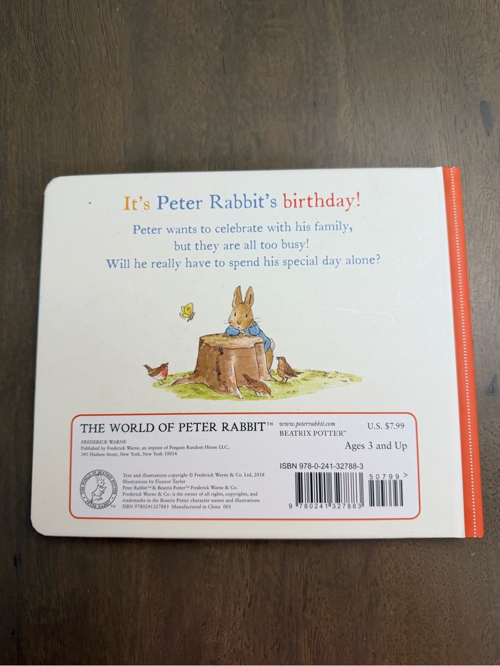 A Peter Rabbit Tale "Happy Birthday!" Board Book - Picture 2 of 3